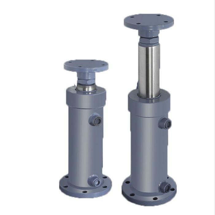 Factory 30 Tons Front Hydraulic Flange Two-way Cylinder Baler Lift Oil Top One-way Multi-Section Double Section Cylinder