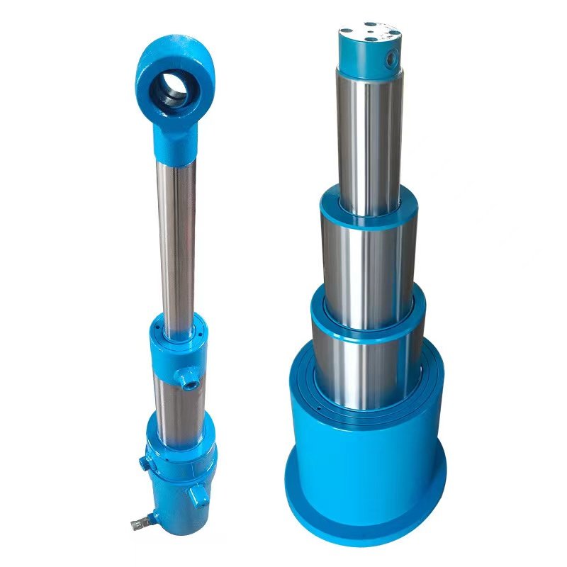 Double-Acting Telescopic Heavy-Duty Large-Tonnage Hydraulic Cylinder Multi-Stage Hydraulic Cylinder Engineering Lifting Jack