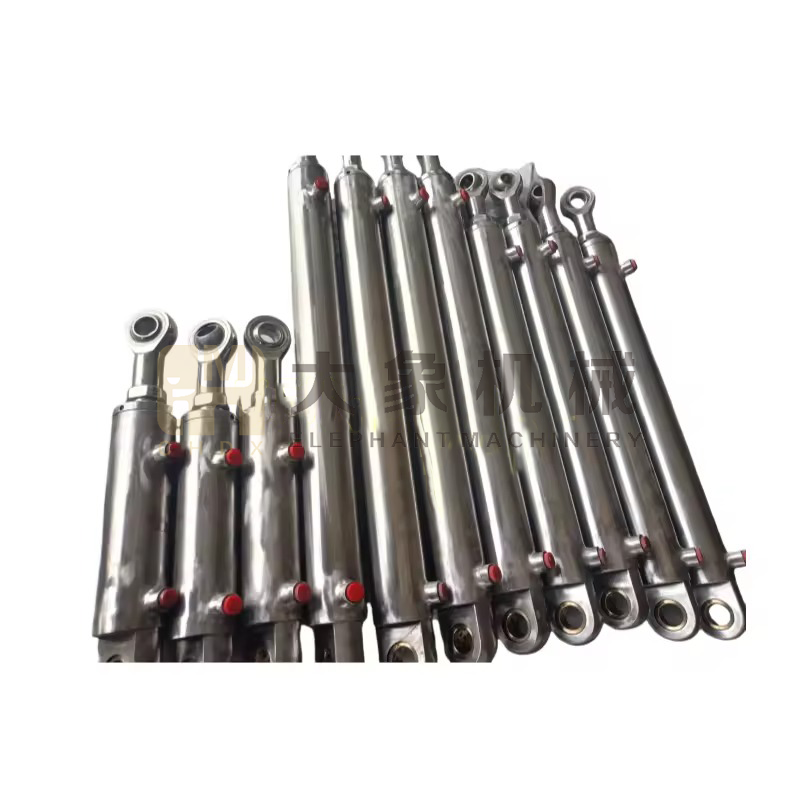 Custom Made Marine Boat High Force Ton Large Bore Rod Diameter Double Acting Stainless Steel 304 Hydraulic Cylinders