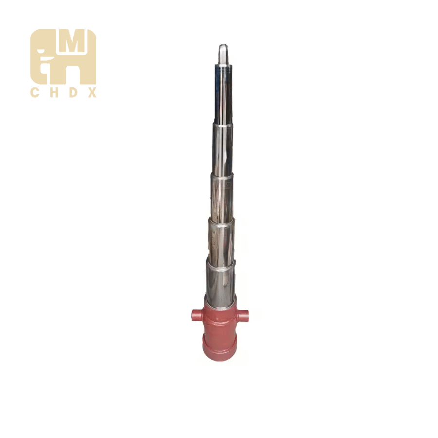 Superior Load Bearing Luffing Double Acting Customized Oil Pressure Cylinder Bulldozing Elevator Accessory Hydraulic Cylinder