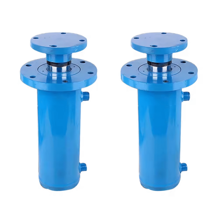 Heavy Duty Flange Telescopic Hydraulic Cylinder Dump Truck Telescopic Hydraulic Cylinder Press Machine Flange Hydraulic Cylinder