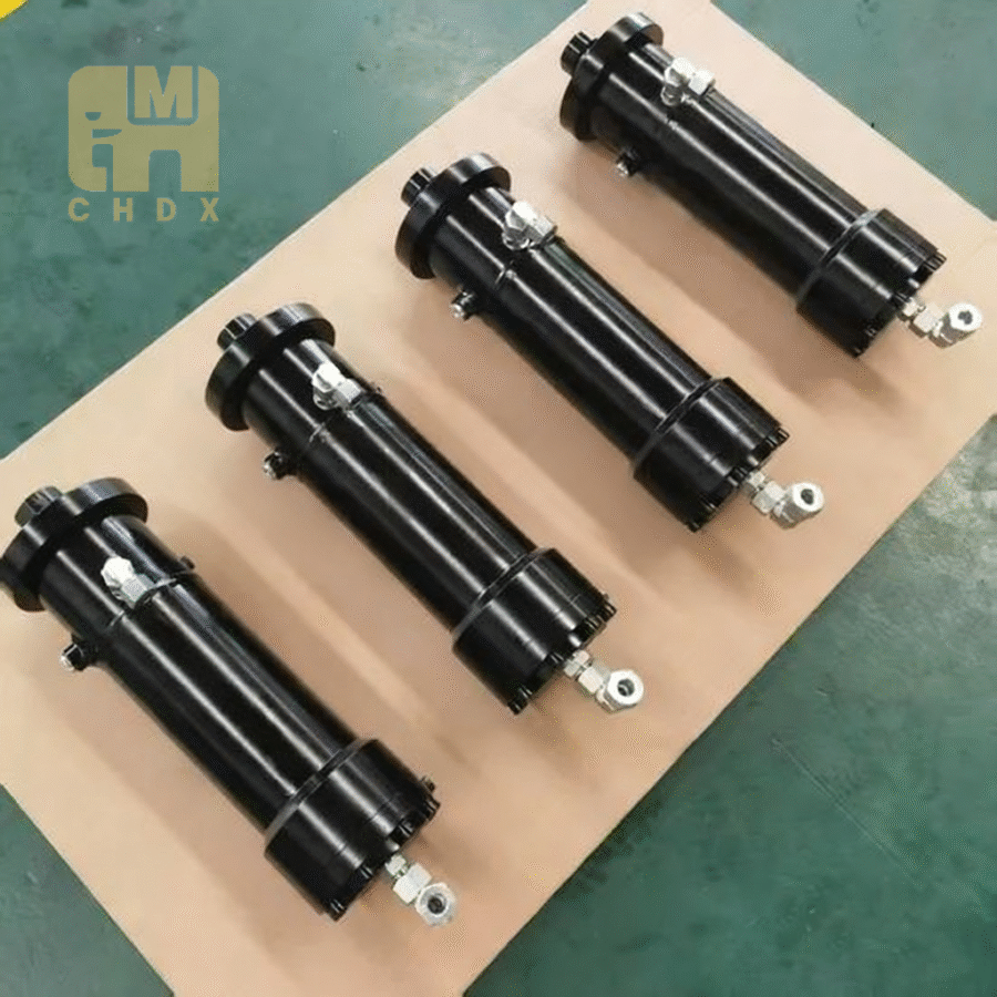 Balanced Design Hook Lift Jib Telescopic Sliding Arm Adjustment Double Acting Waste Transport Truck Hydraulic Cylinder