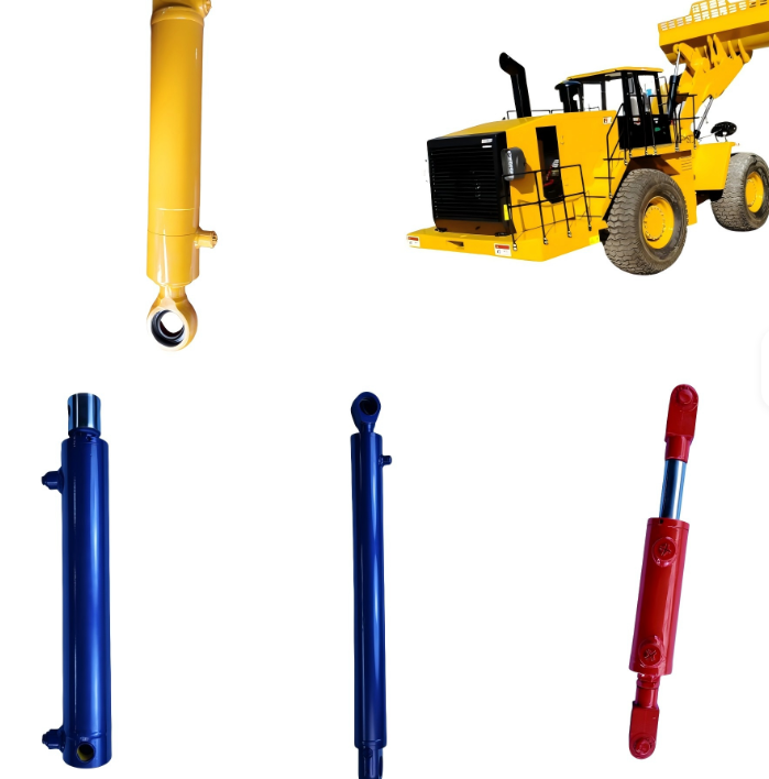 Single-Rod Double-Acting High-Pressure Eyelet Forklift Loader Bucket Tilting Hydraulic Cylinder