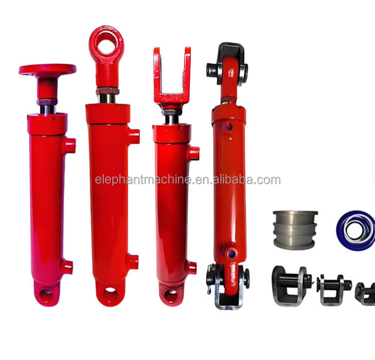 Heavy Truck Cabin Tilt System Cushioning Double Acting Manual Electric Pump Operation Maintenance Hydraulic Cylinder