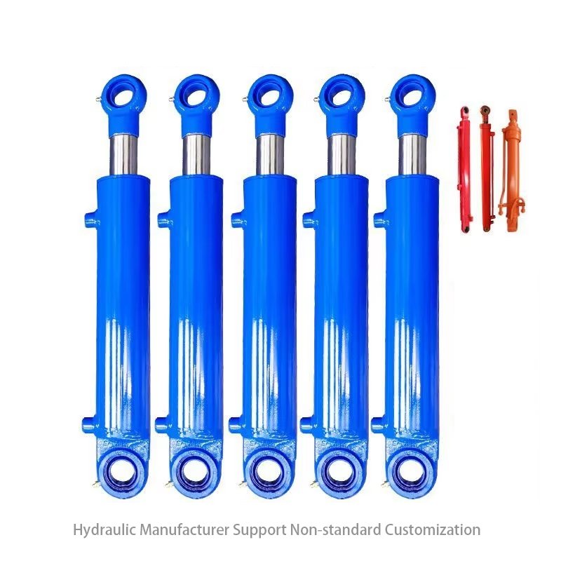 Manufacturer Direct Miniature Front Rear Flange Piston Cylinder Lightweight Engineering Component Hydraulic Cylinder