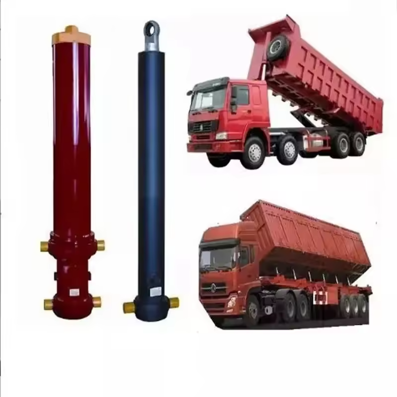 Customized Trailer Dump 20 50 60 Ton Multistage Double Acting Telescopic Hydraulic Cylinders