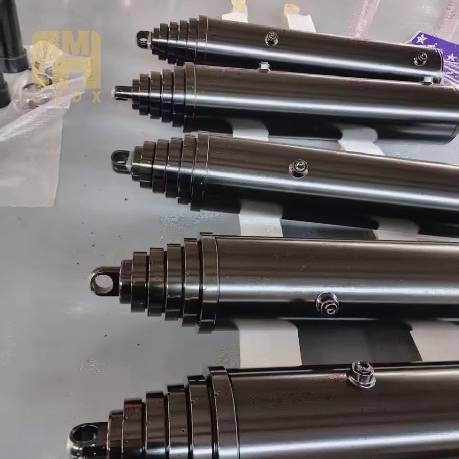High Strength Leveling Multistage Telescopic Customized Oil Pressure Cylinder Boom Long Service Life Hydraulic Cylinder