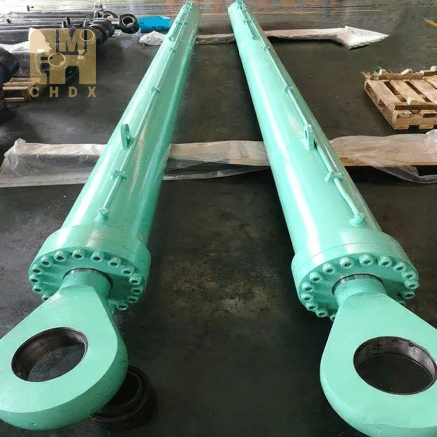 High Strength Stacker Vibration Customized Oil Pressure Cylinder Boom Cylinder Zero External Leakage Hydraulic Cylinder