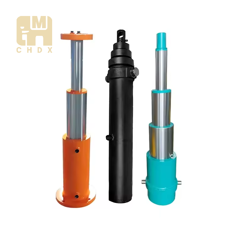 Industrial Grade Road Roller Multistage Telescopic Customized Oil Pressure Cylinder Baler Low Friction Hydraulic Cylinder