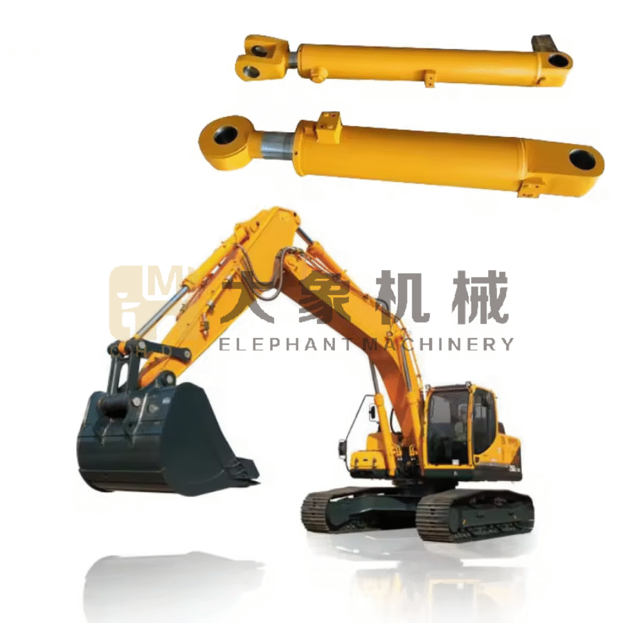 Reinforced Tube Long Stroke Suspension Control Axle Lifting System Heavy Transport Trailer Hydraulic Cylinder Single Acting