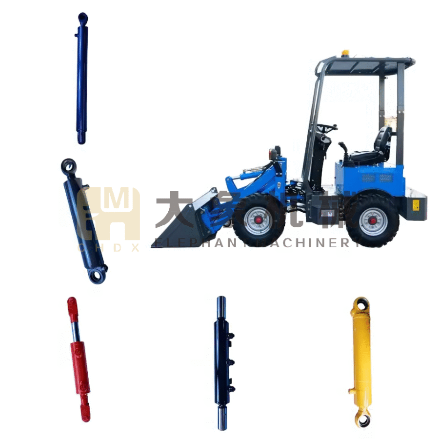 Eco-friendly Chrome Plated Rod Compact Design Crane Steering Arm Truck Mounted Construction Hydraulic Cylinder