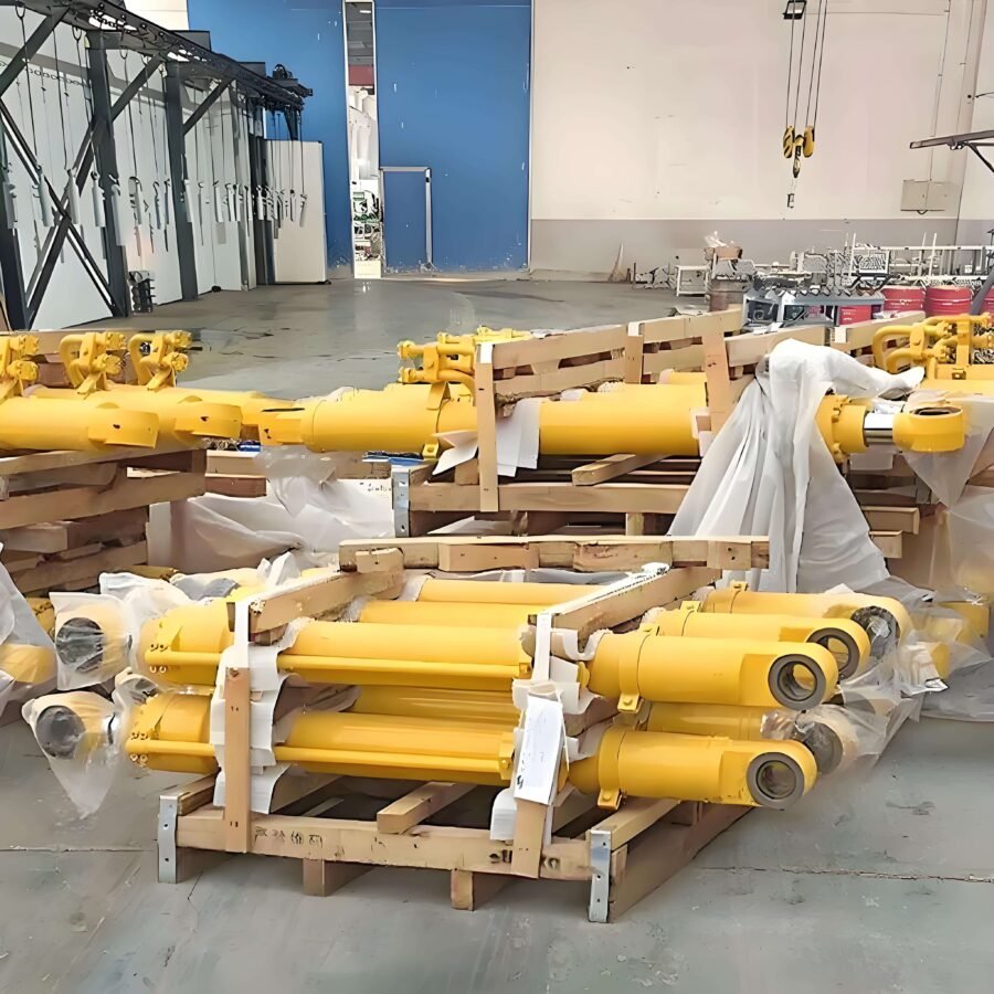 High Speed Flying Saw Cutting Position Feed System Long Stroke 1000mm Vibration Resistant Clevis Mount Hydraulic Cylinder