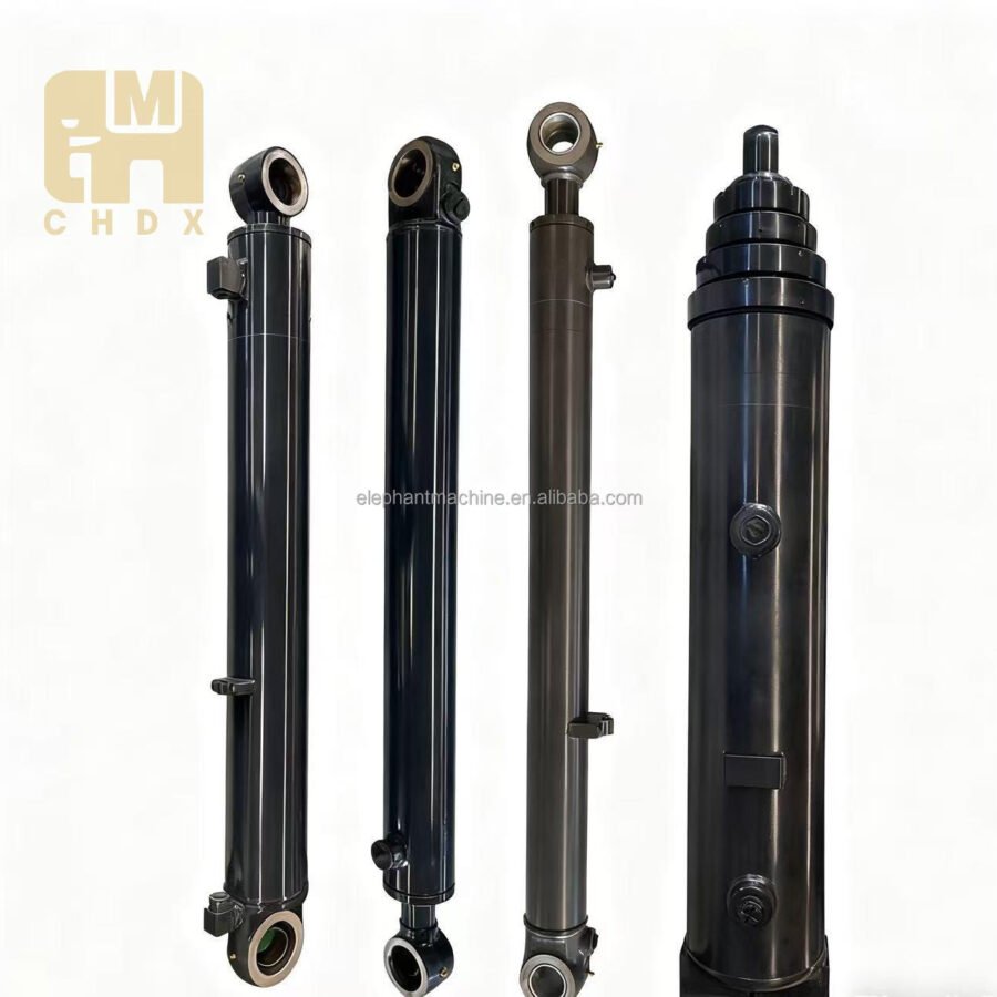 20Cr Rail Inspection Vehicle Lifting Scan Module Piston Rod Hardened Layer Seal Ring Lifting Long Stroke Hydraulic Cylinder