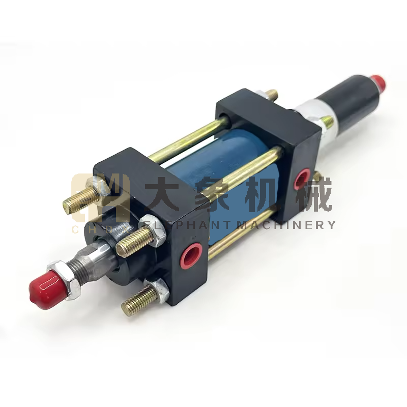 Custom Hydraulic Cylinder Truck Mounted Crane Boom Extension Flange Mount HSG Series Long Stroke Piston Rod Hydraulic Cylinder