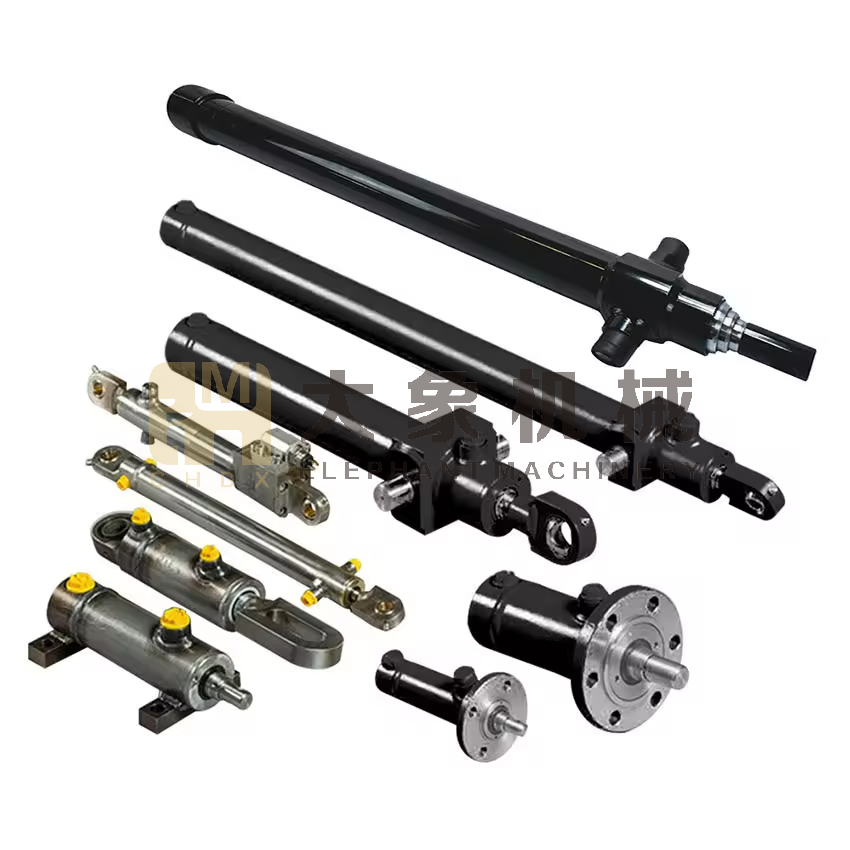 Heavy Load Capacity Compact Space Telescopic Seal Kit Guide Ring Replacement Single Acting Telescopic Type Hydraulic Cylinder