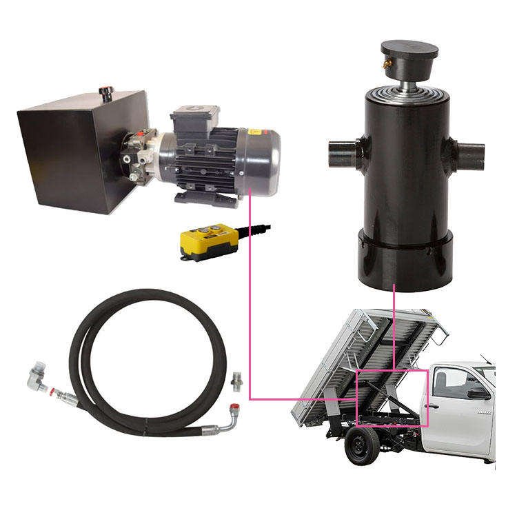 Double Acting Hydraulic Cylinder for Machinery Repair Shops Retail Construction Industry 2-10 Ton 22 Pressure 1 Year Warranty