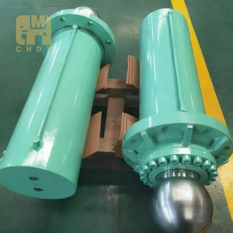 Robust Loader Excavator Customized Cylinder with Flow Control Valve Tooling Equipment Spare Parts Hydraulic Cylinder