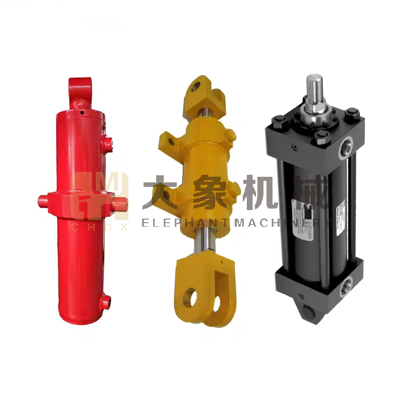 Solar Farm Single Acting Telescopic Type Solar Tracker Valve Weather Proof Seal Solar Tracking Hydraulic Cylinder