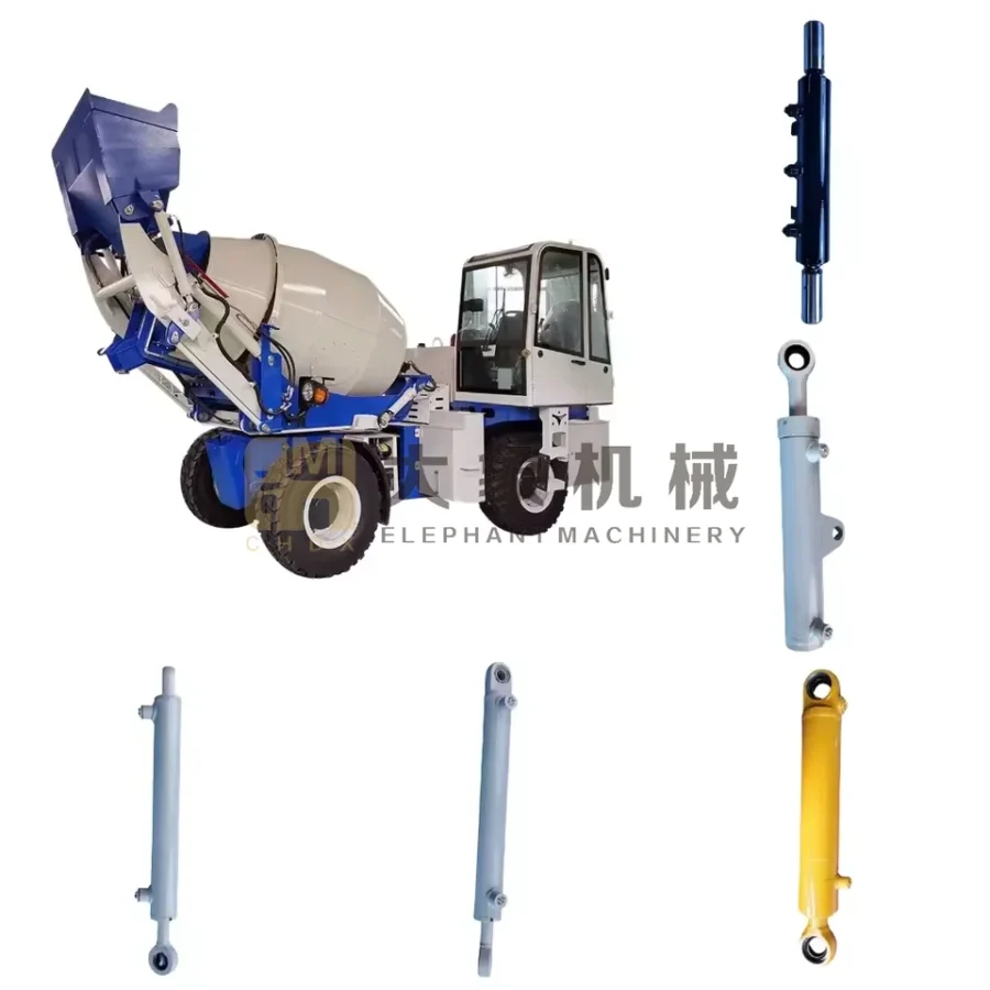 High Speed Rail Maintenance Vehicle Heavy Load Piston Rod Seal Kit High Pressure Linear Motion Hydraulic Cylinder