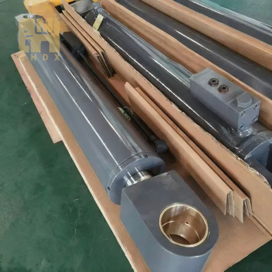 Machined Components Compactor Cylinder Double Acting Customized Oil Pressure Cylinder Luffing Low Maintenance Hydraulic Cylinder