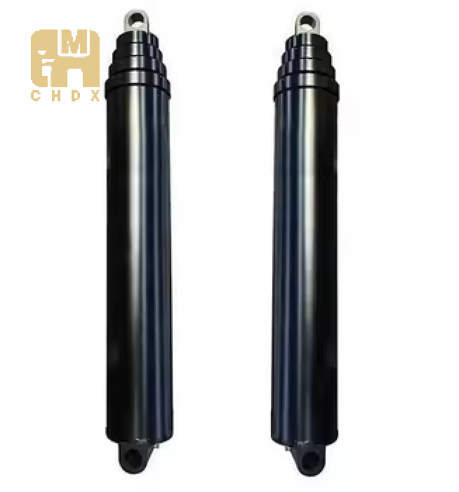 High Force Nickel Plated Multistage Telescopic Customized Oil Pressure Cylinder Material Handling Spare Parts Hydraulic Cylinder