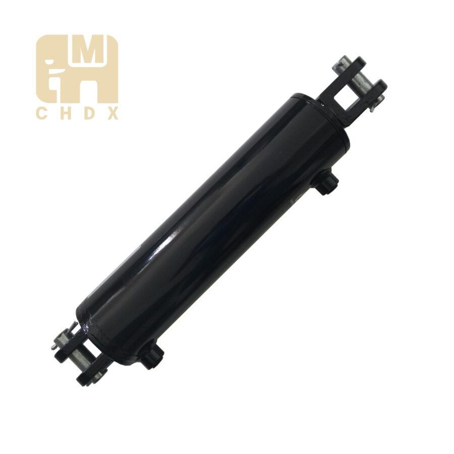 High Precision Plate Leveling Roll Gap Single Acting Adjustment Stroke 600mm Anti Vibration Clevis Mount Hydraulic Cylinder