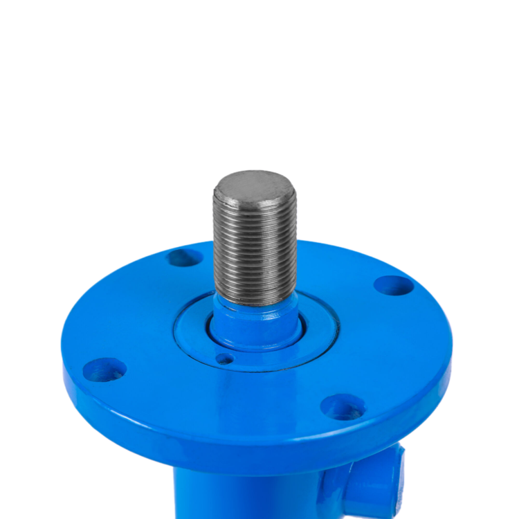 Customized 40mm Hsg Series Double Acting Flange Hydraulic Cylinder for Industrial Machine