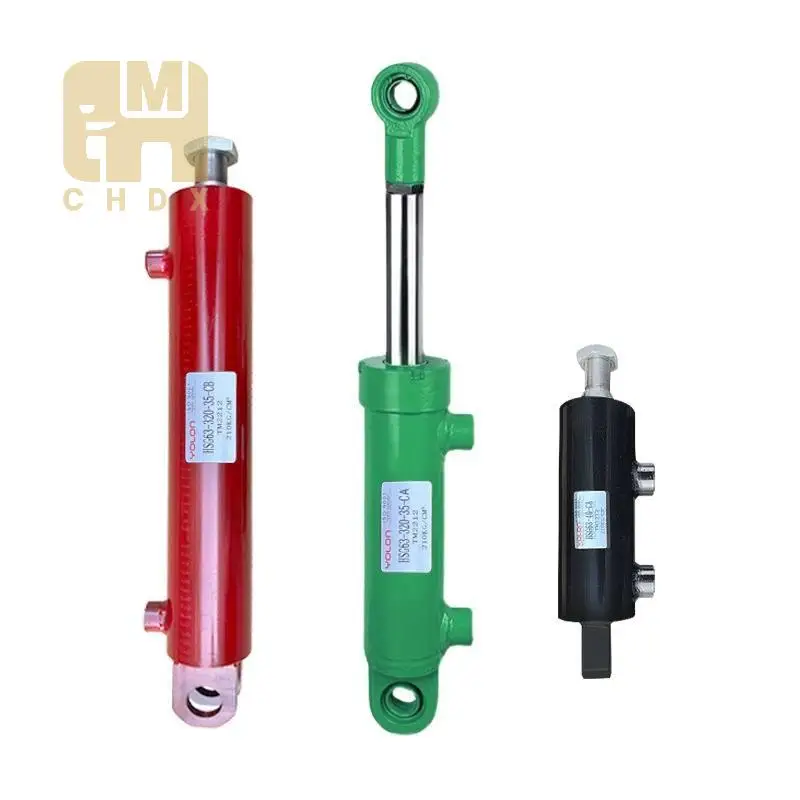 Compatible HSG 40/50/63/80/100 Series Excavator Arm Flange Mount Resistant Tube Smooth Linear 100 Ton Hydraulic Cylinder