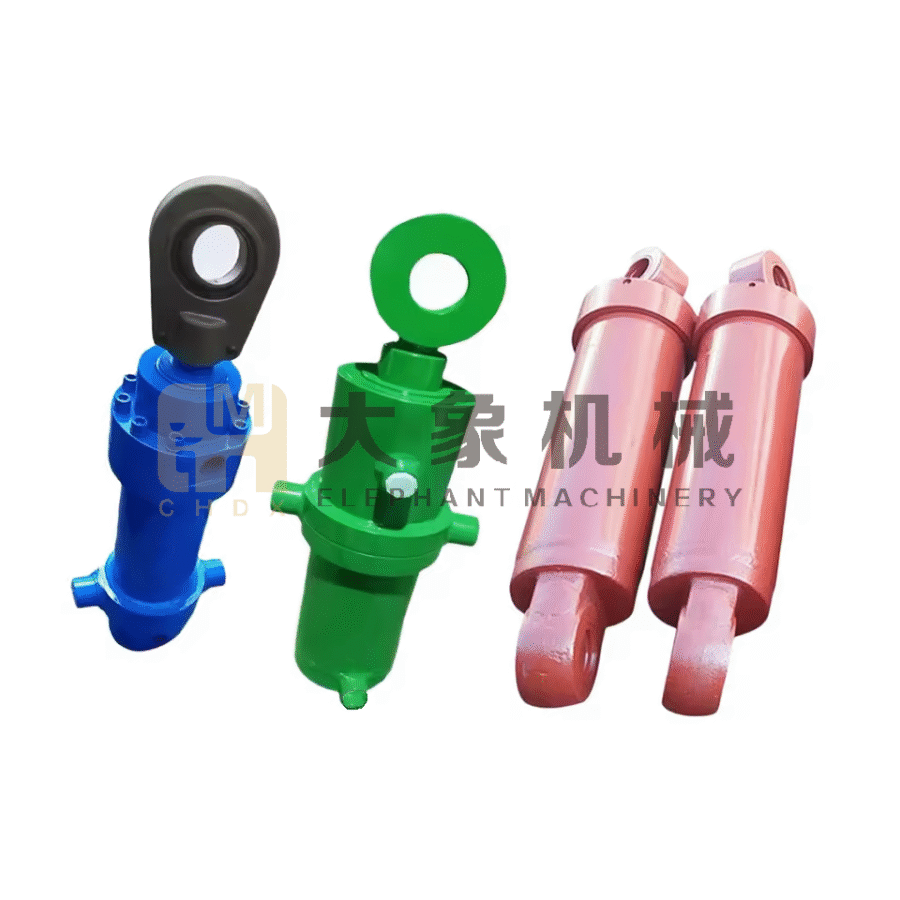 China Free Shipping Chrome Rod Long Stroke Rear Lift System Dump Truck Heavy Duty Lifting Mechanism Hydraulic Cylinder