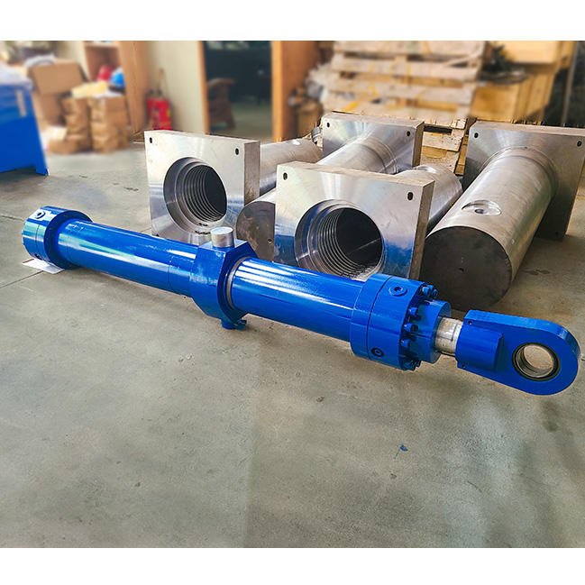 Free Drawing Precision Rolling Mill Stand Roll Gap Adjustment AGC Stroke 700mm Shock Resistant Clevis Mount Hydraulic Cylinder