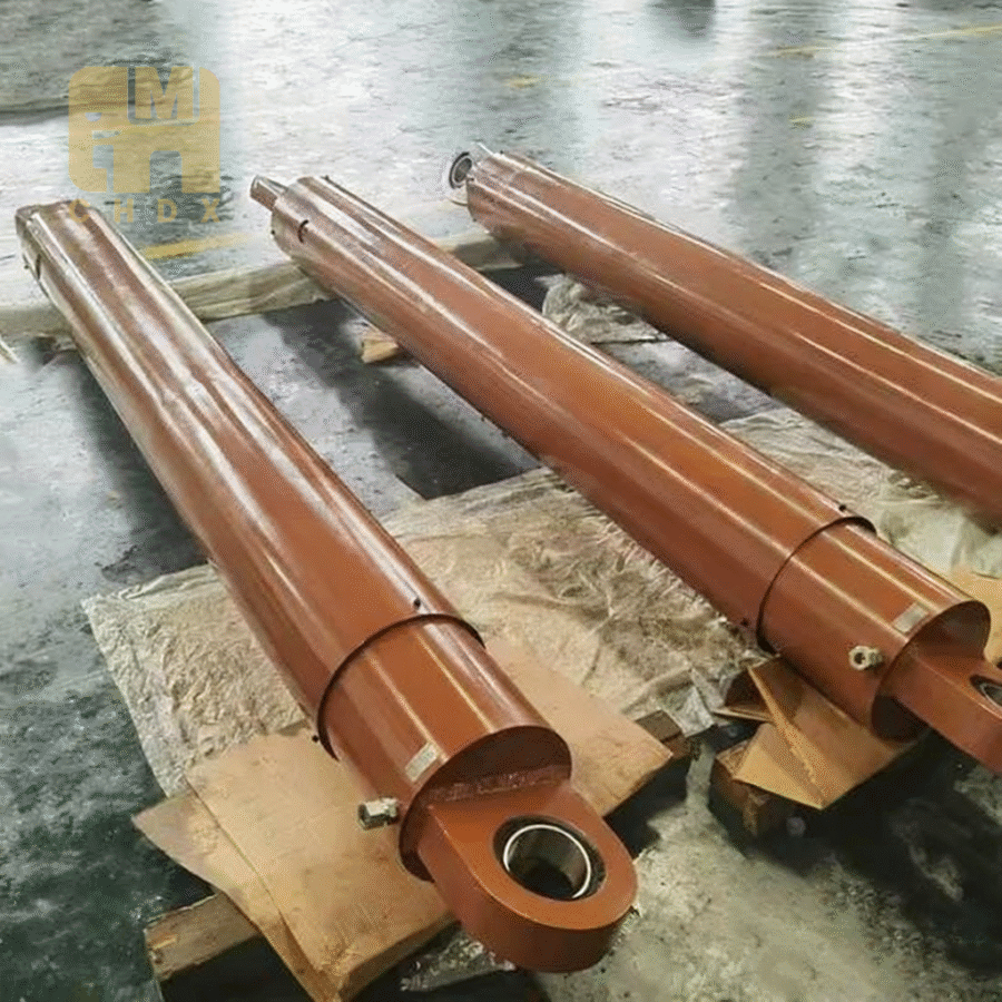 High Strength Road Roller Lift Cylinder Customized Oil Pressure Cylinder Brick Machine Heavy Duty Crane Hydraulic Cylinder