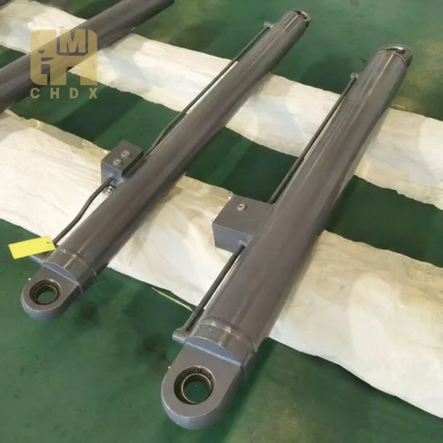 High Strength Luffing Double Acting Customized Oil Pressure Cylinder Ejector Fast Responding Hydraulic Cylinder